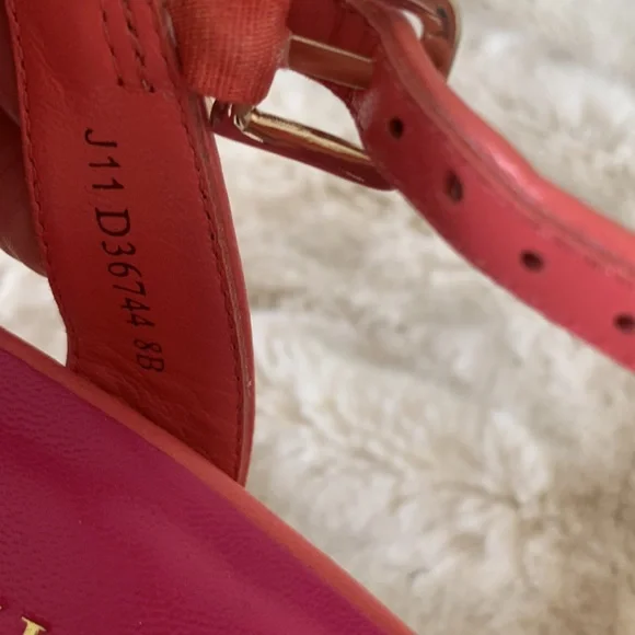 Cole Haan Wedge Sandals. NWOT Coral Pink Leather.Size 8. Espadrille 3 1/2” heel - Picture 8 of 9